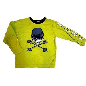 Boys Gap Kids Long Sleeve Skull Shirt Skiing Embroidered Applique Y2K Cotton XS
